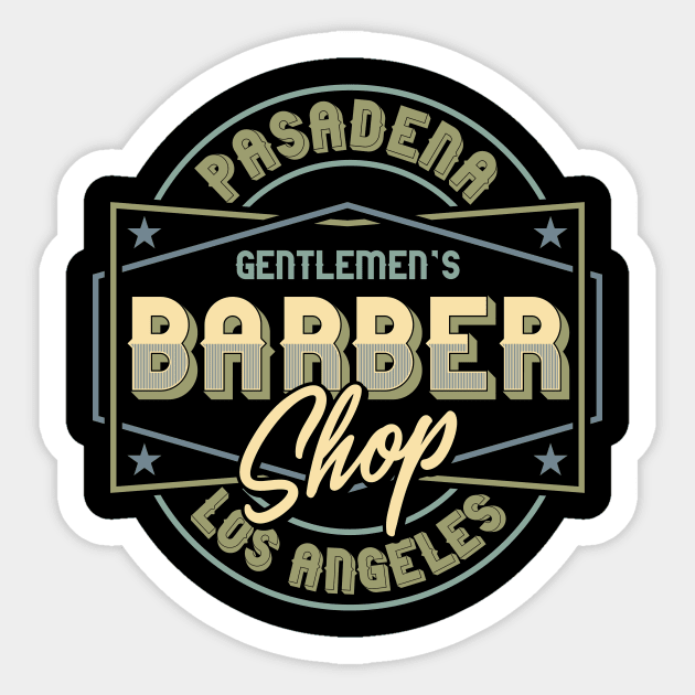 Pasadena Los Angeles Barber Shop Sticker by BrillianD